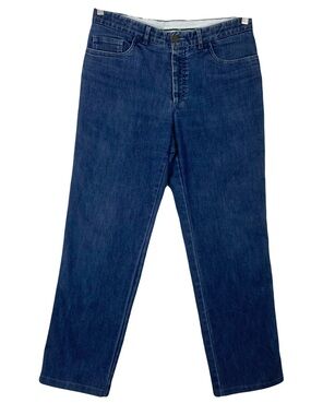 BRIONI Jeans 34 Navy-Blue ITALY Straight-Leg Cotton Marmolada